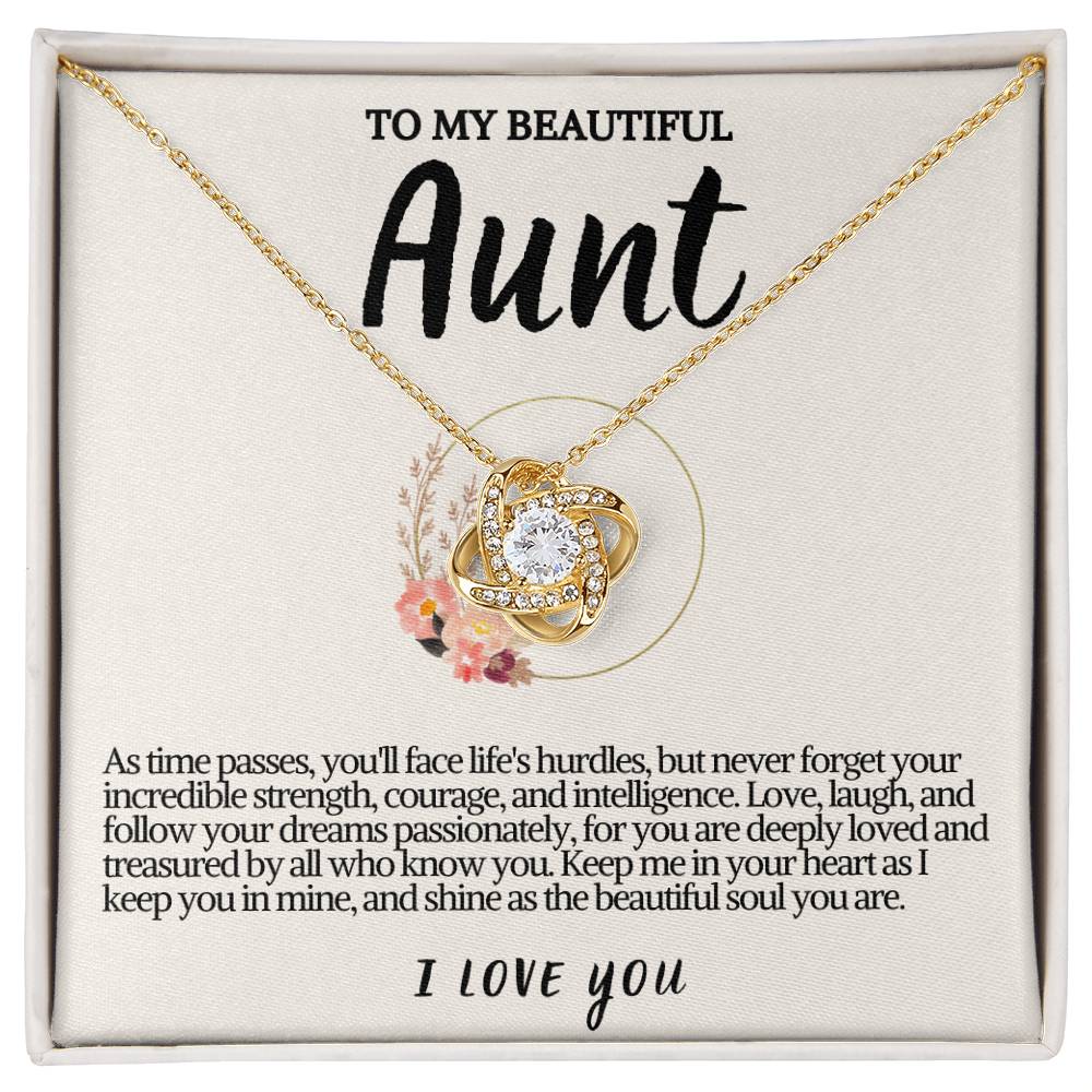 Aunt Love knot Necklace