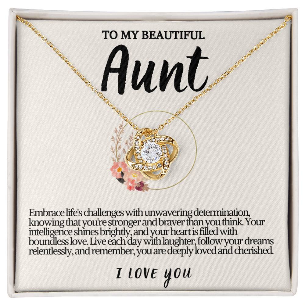 Aunt Love knot Necklace