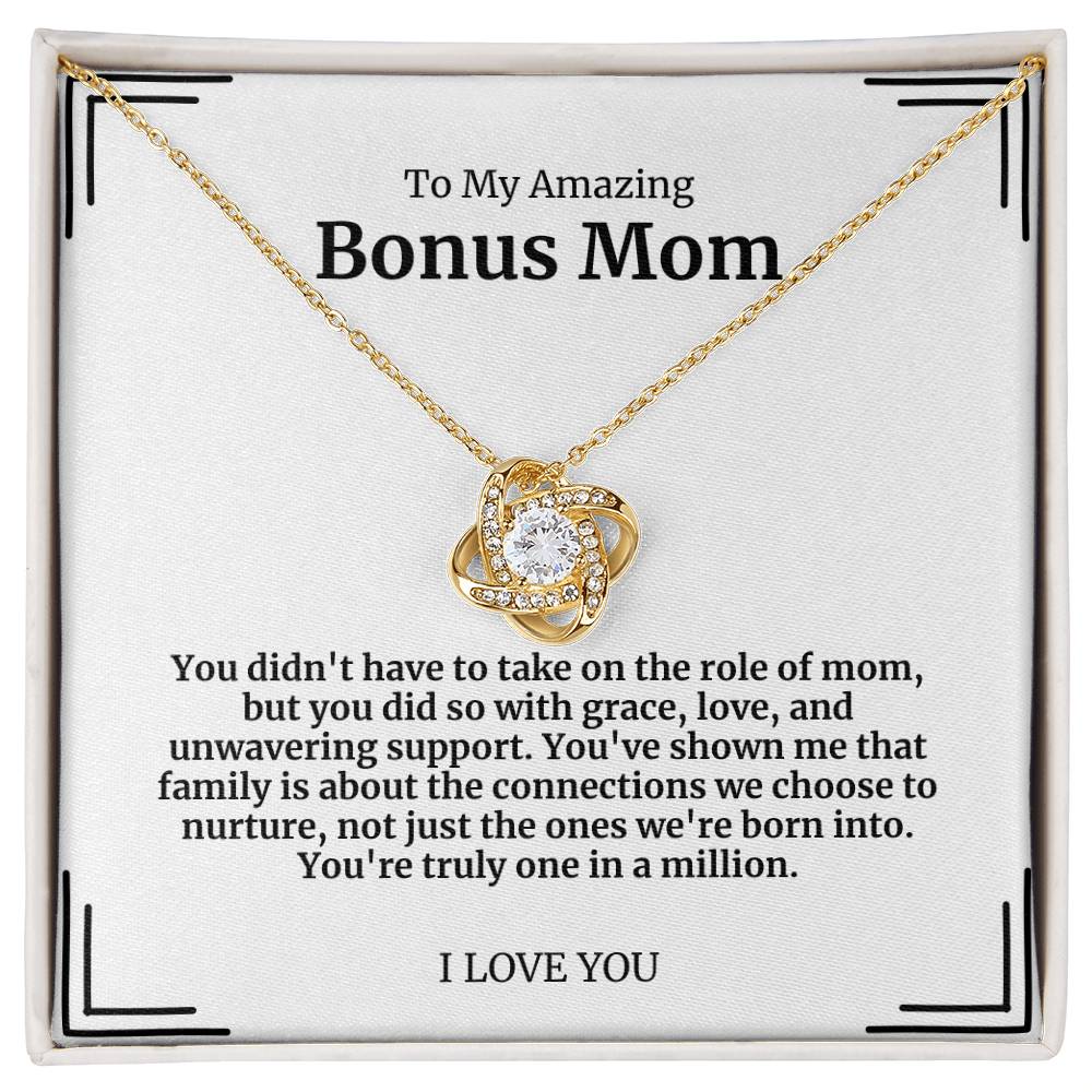 To My Amazing Bonus Mom Necklace