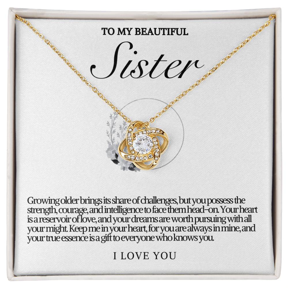 Sister Love Knot Necklace