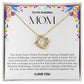 To My Amazing Mom Love Knot Necklace
