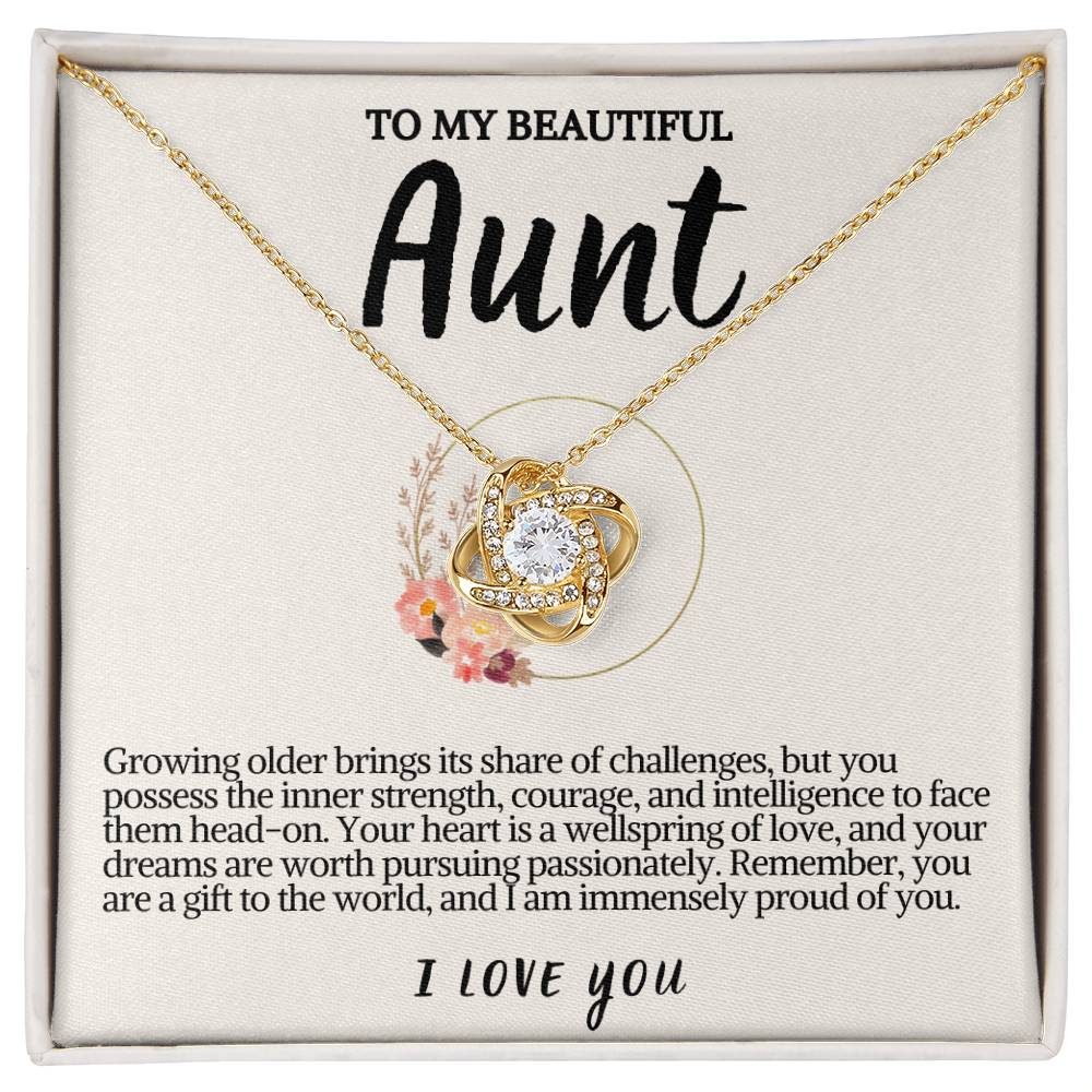 Aunt Love knot Necklace