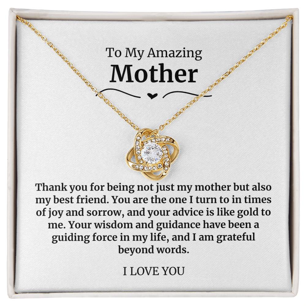 16 To My Amazing Mother Necklace