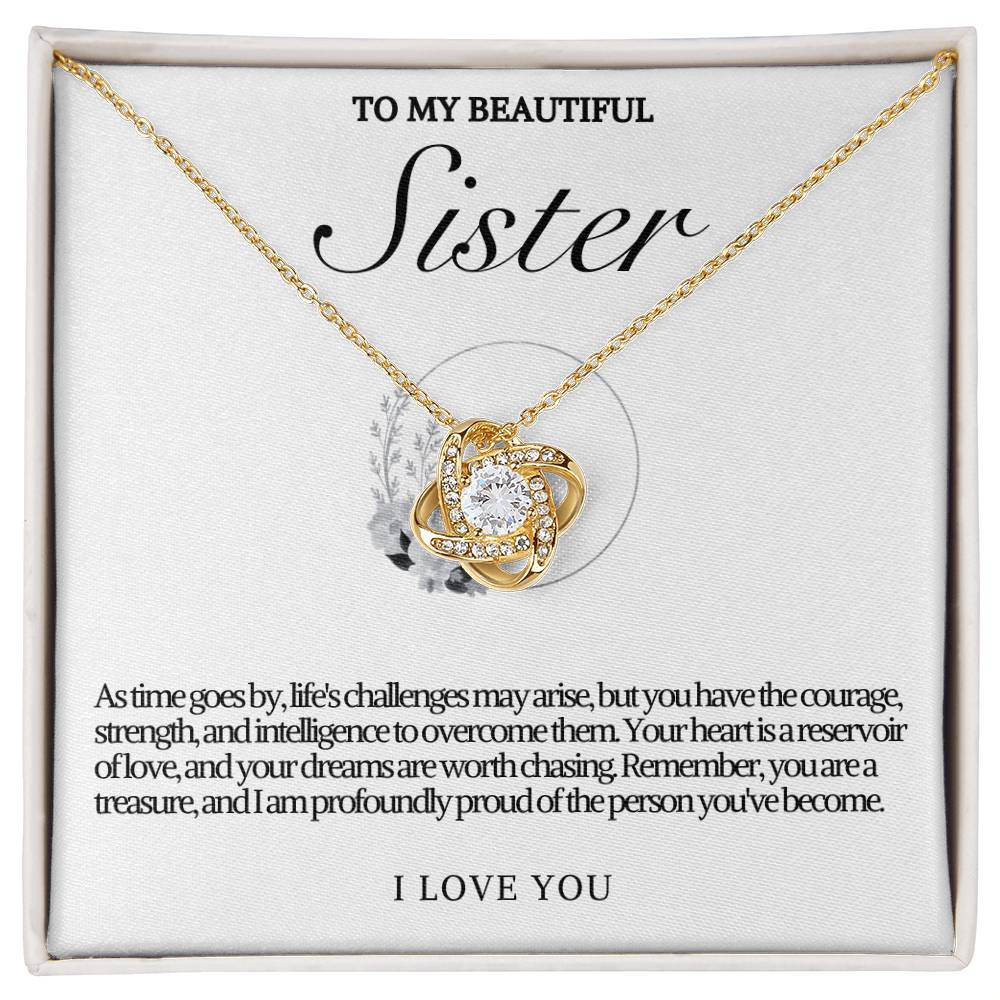 Sister Love Knot Necklace