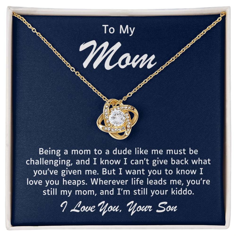 Mother Love Knot Necklace-You Will Always Be My Mom