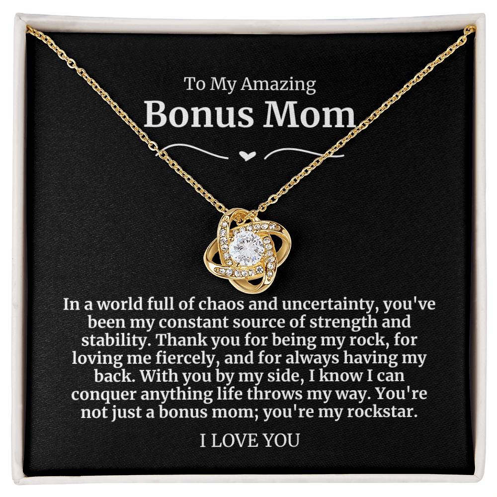 To My Amazing Bonus Mom Necklace