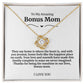 To My Amazing Bonus Mom Necklace