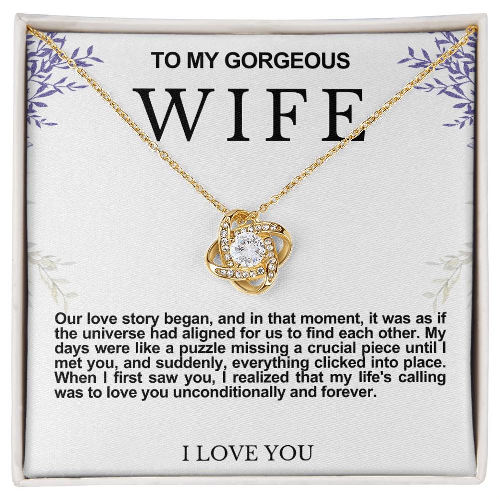 Wife Love Knot Necklace