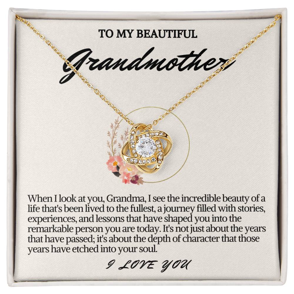 Grandmother Love Knot Necklace