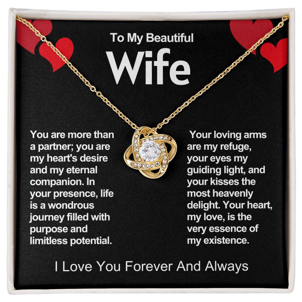 Wife Love Knot Valentine Necklace