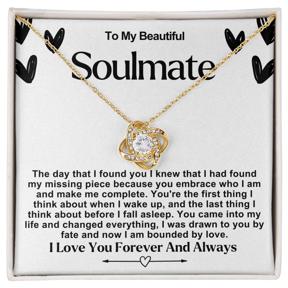 Soulmate Valentine Love Knot Necklace