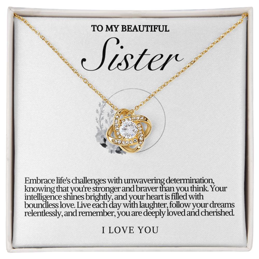 Sister Love Knot Necklace