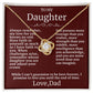 Beautiful Gift To Daughter  "You Are Loved More Than You Can Imagine"  Necklace
