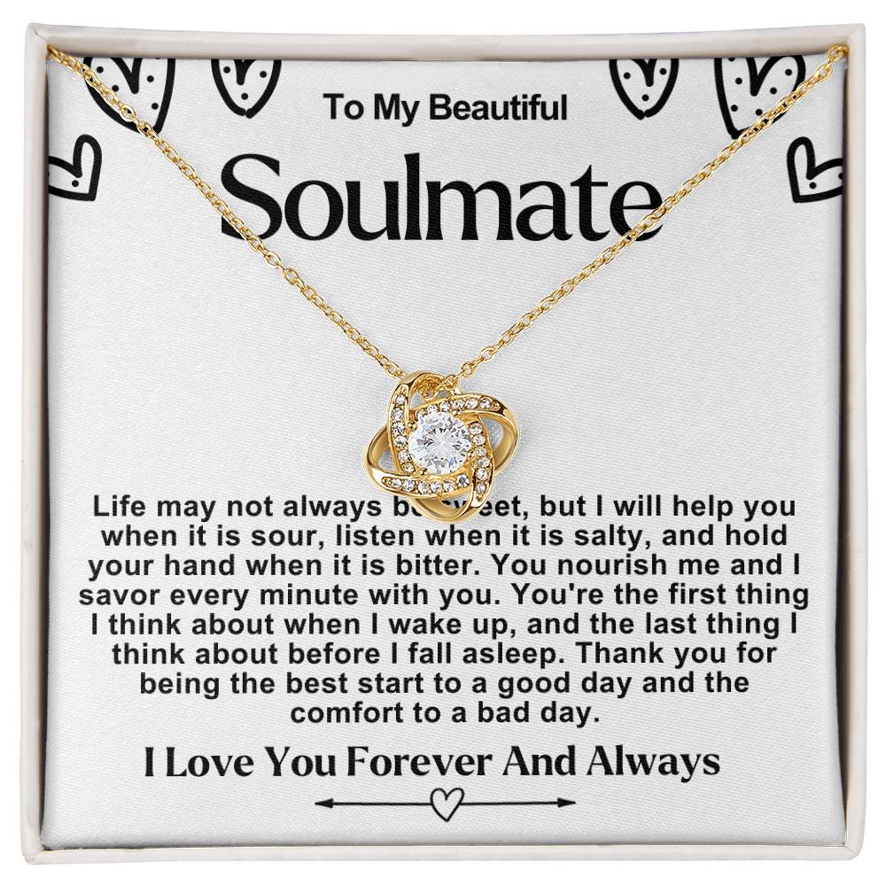 Soulmate Valentine Love Knot Necklace