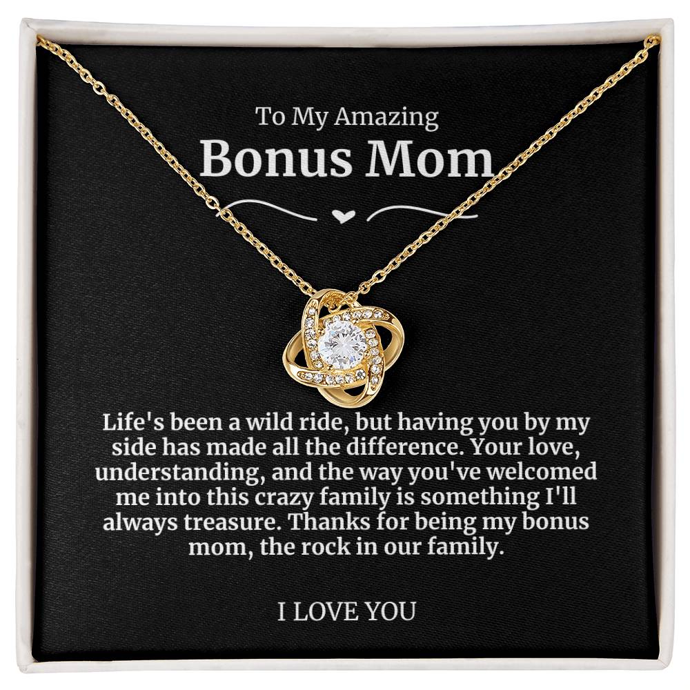 To My Amazing Bonus Mom Necklace