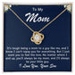 Mother Love Knot Necklace-You Will Always Be My Mom
