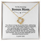 To My Amazing Bonus Mom Necklace