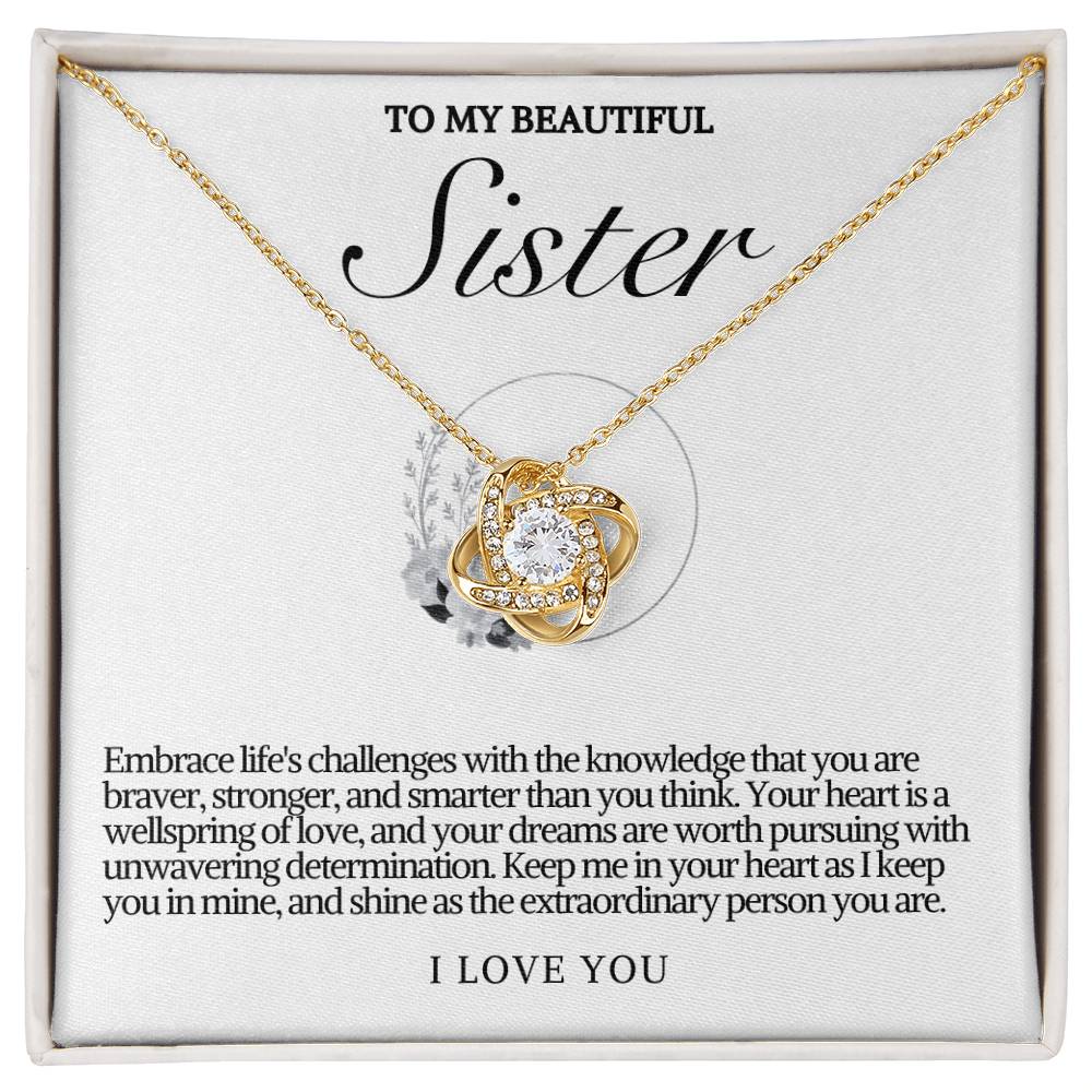 Sister Love Knot Necklace