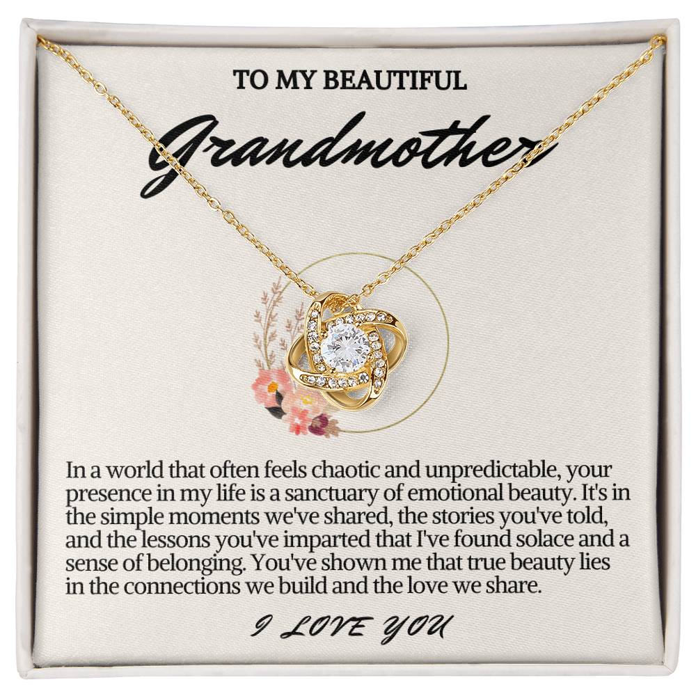 Grandmother Love Knot Necklace