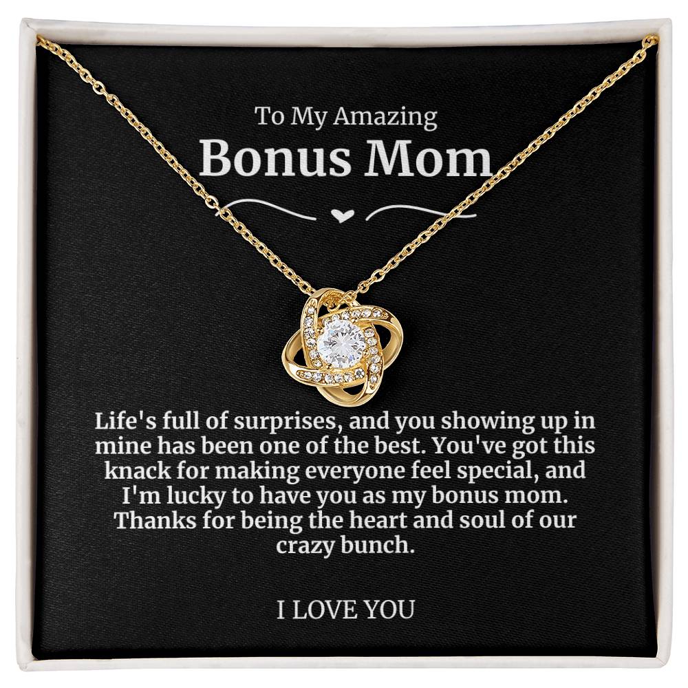 To My Amazing Bonus Mom Necklace