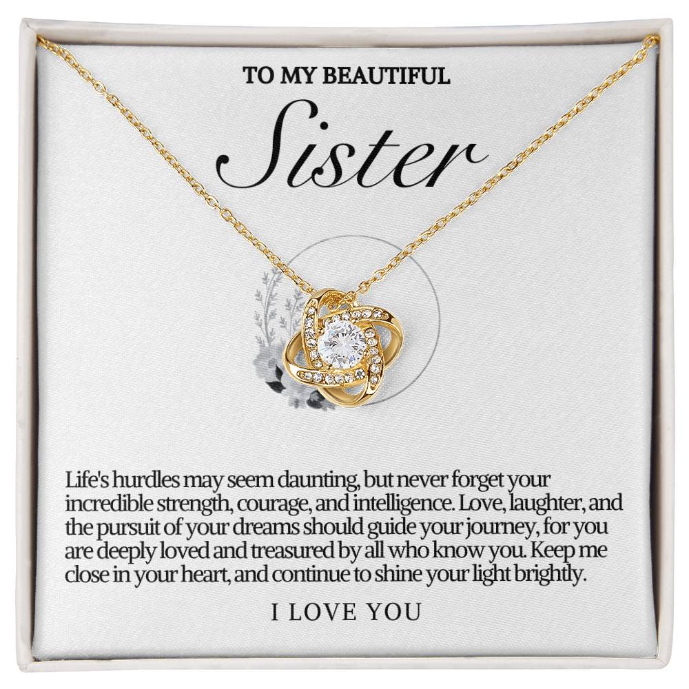 Sister Love Knot Necklace