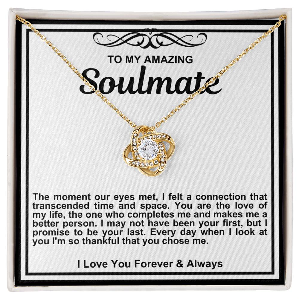 Soulmate Love Knot Necklace- The Moment Our Eyes Met