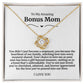 To My Amazing Bonus Mom Necklace