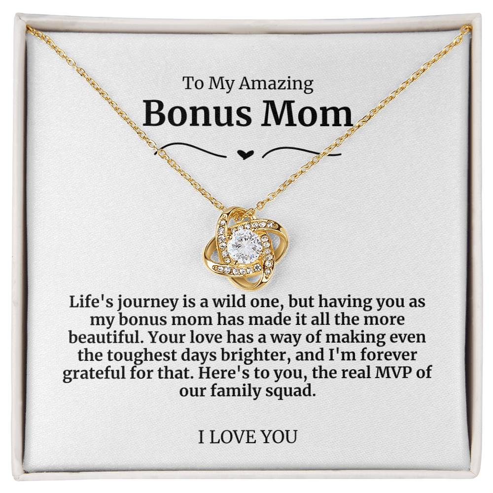 To My Amazing Bonus Mom Necklace