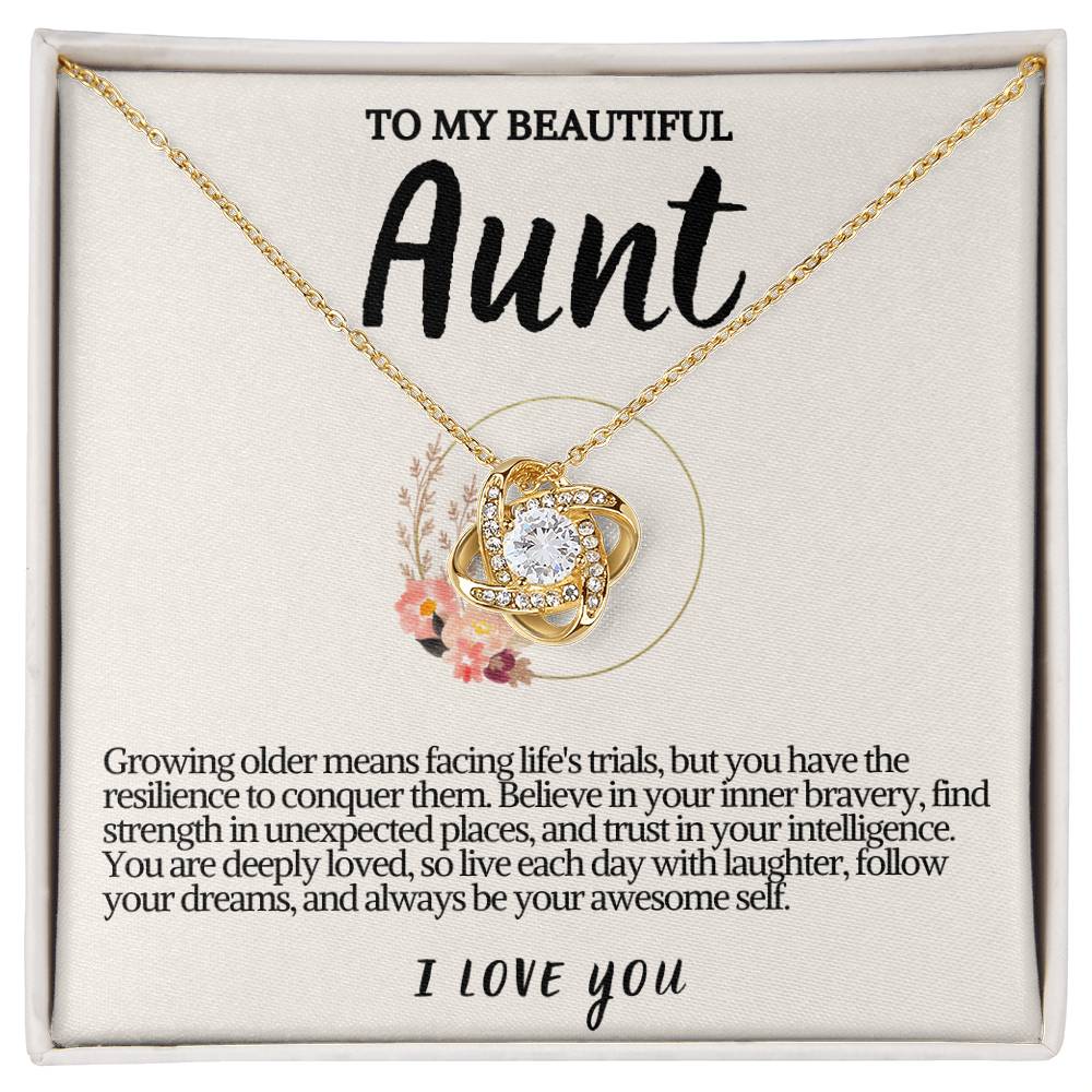 Aunt Love knot Necklace