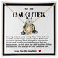 Daughter Panda Bear Love Knot Necklace