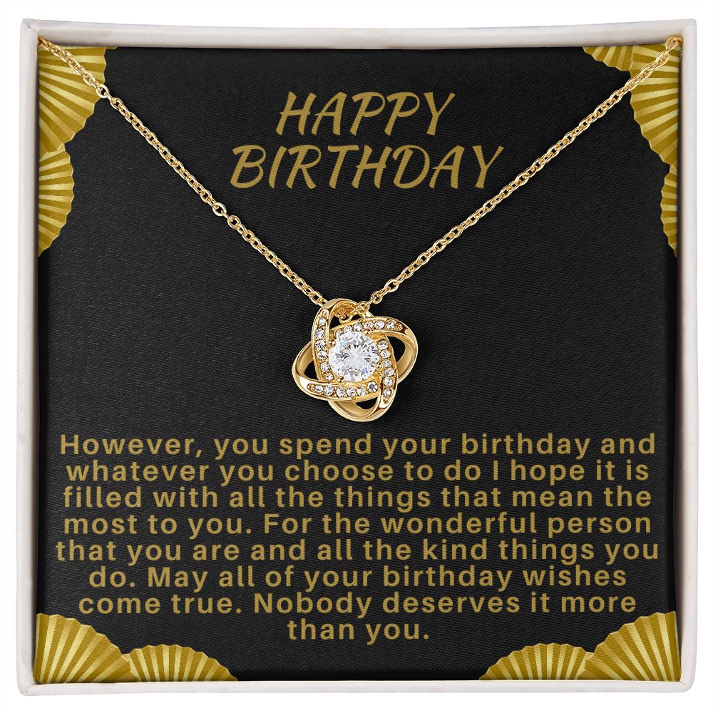 Happy Birthday Necklace