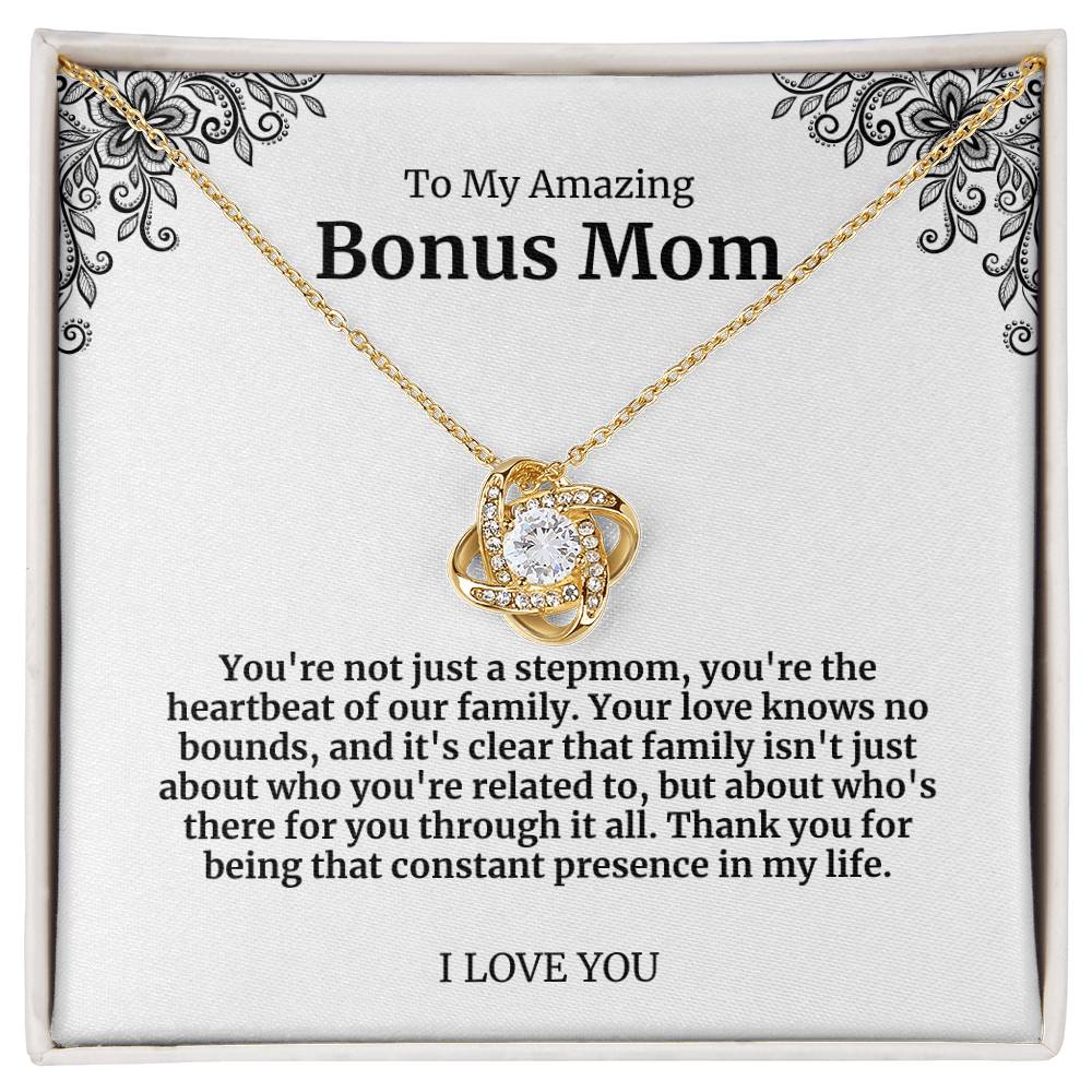 To My Amazing Bonus Mom Necklace