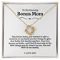To My Amazing Bonus Mom Necklace
