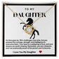 Daughter Horse Love Knot Necklace