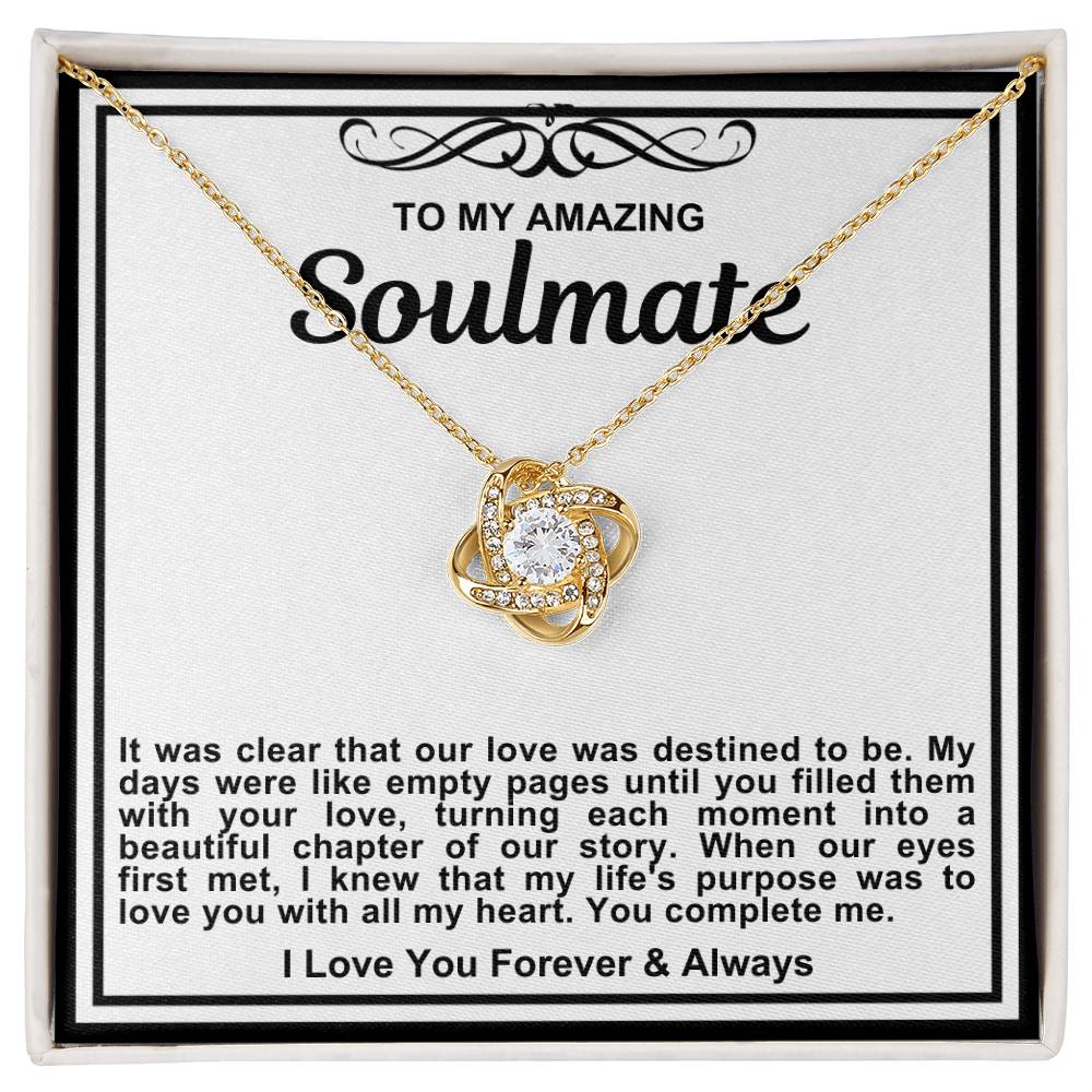 Soulmate Love Knot Necklace- Our Love Was Destined To Be