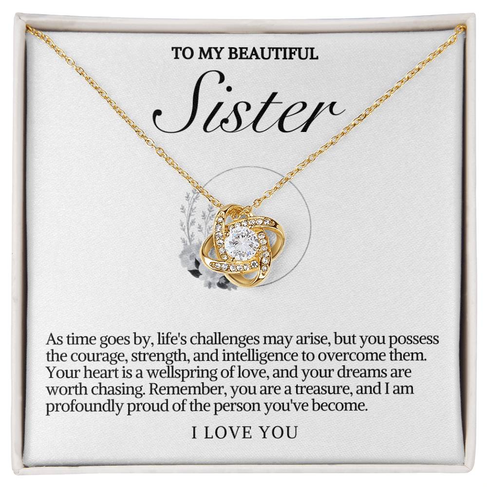 Sister Love Knot Necklace