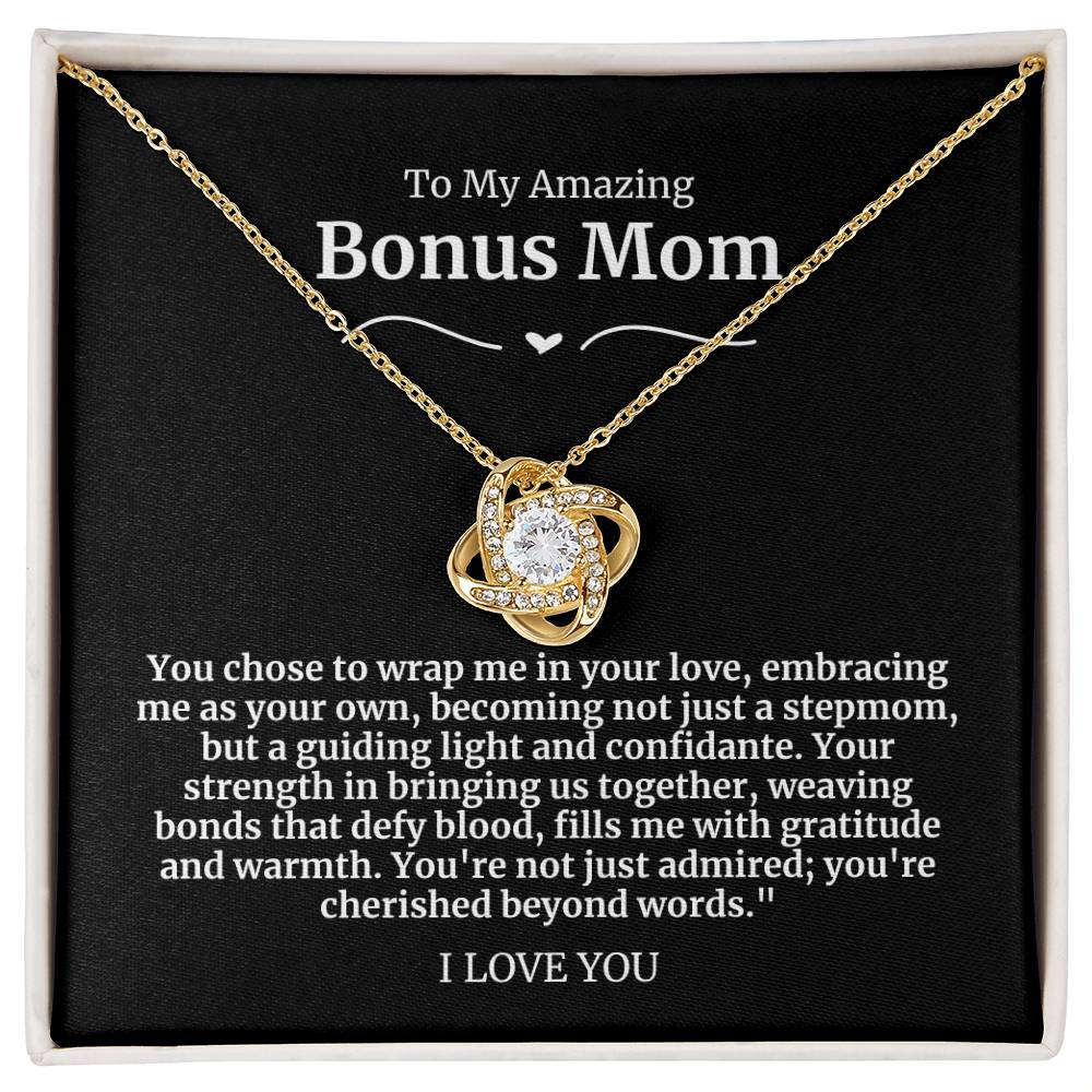 To My Amazing Bonus Mom Necklace