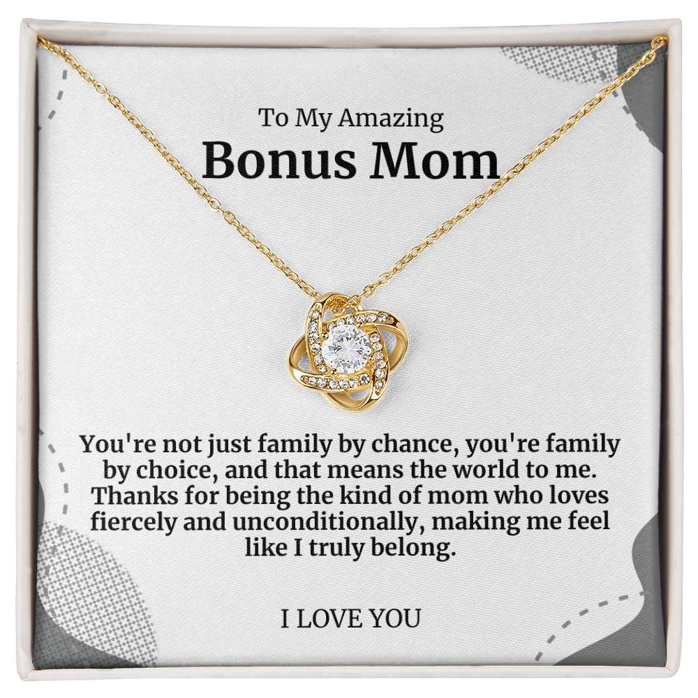 To My Amazing Bonus Mom Necklace