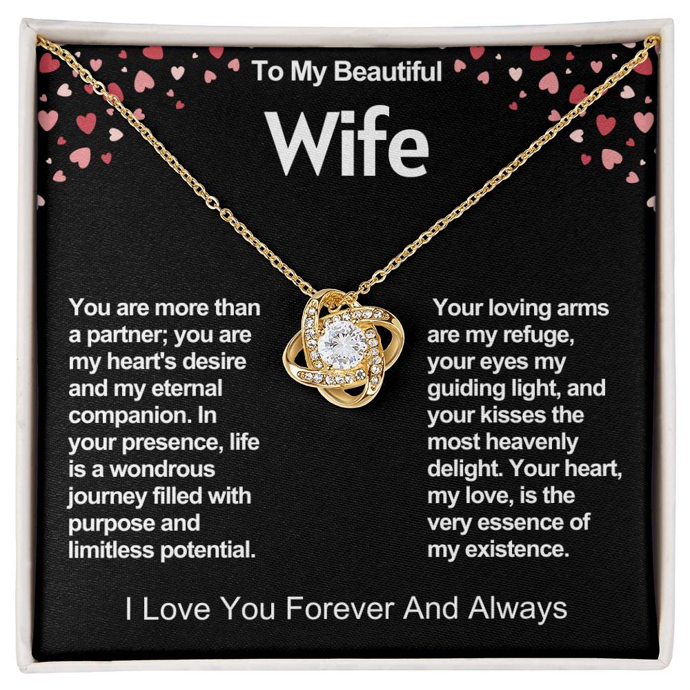 Wife Love Knot Valentine Necklace