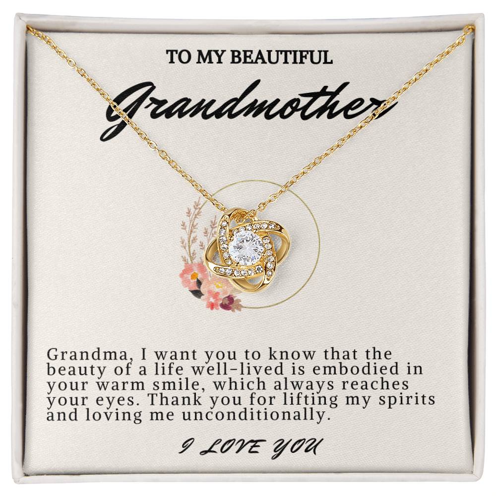 Grandmother Love Knot Necklace