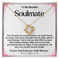 Soulmate Valentine Love Knot Necklace