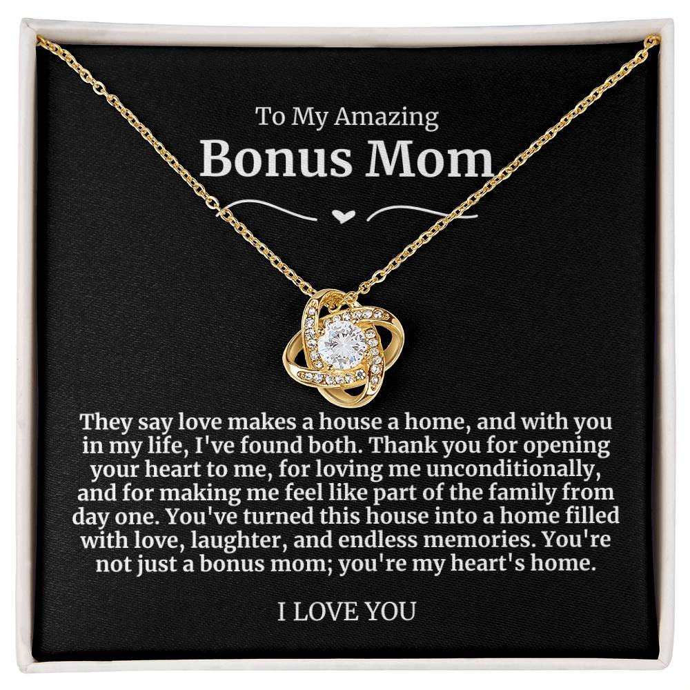 To My Amazing Bonus Mom Necklace