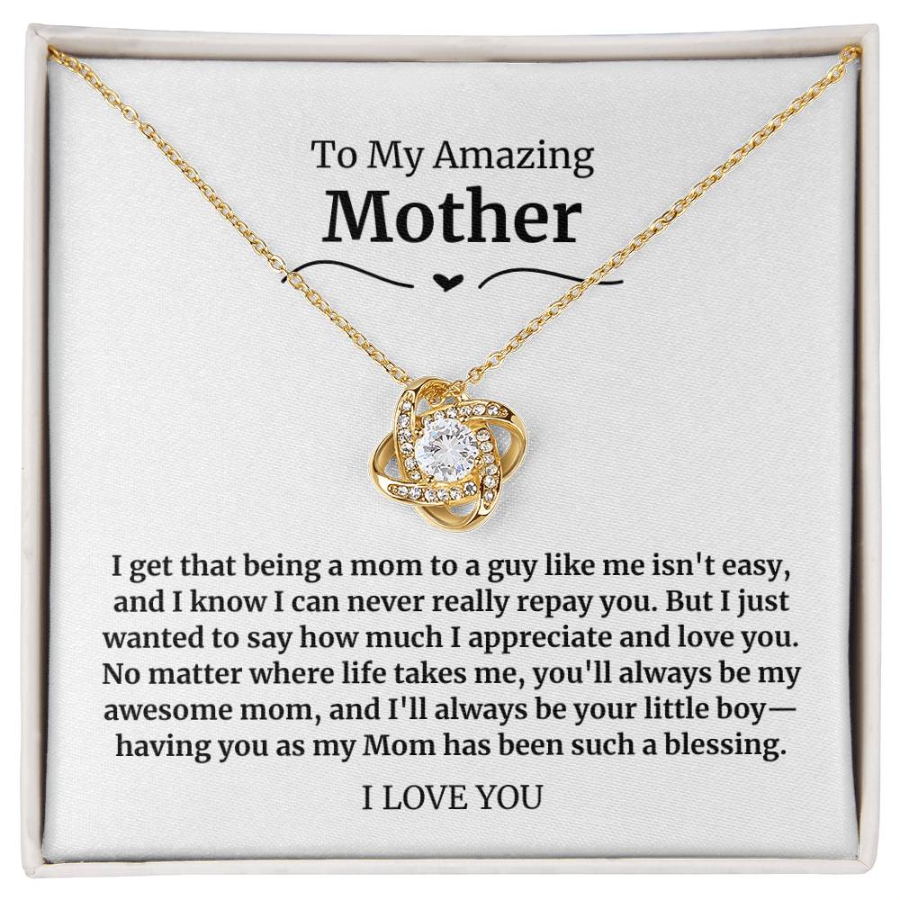 24 To My Amazing Mother Necklace