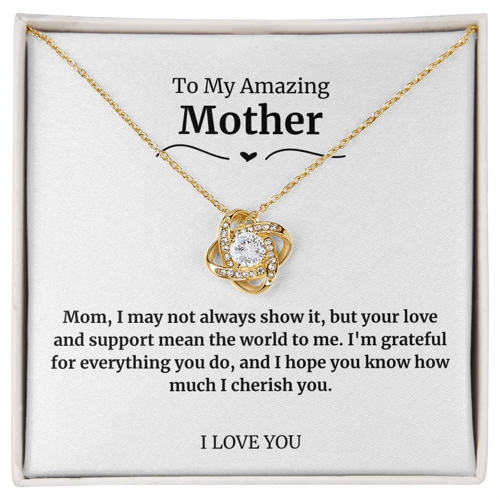 28 To My Amazing Mother Necklace