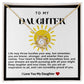 Daughter Sunshine Love Knot Necklace