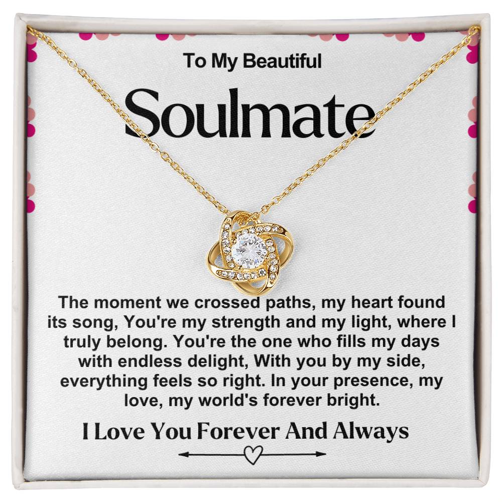 Soulmate Valentine Love Knot Necklace