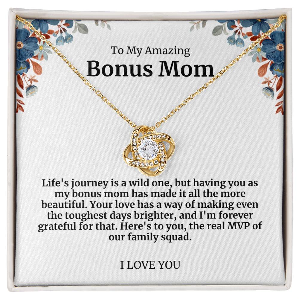 To My Amazing Bonus Mom Necklace