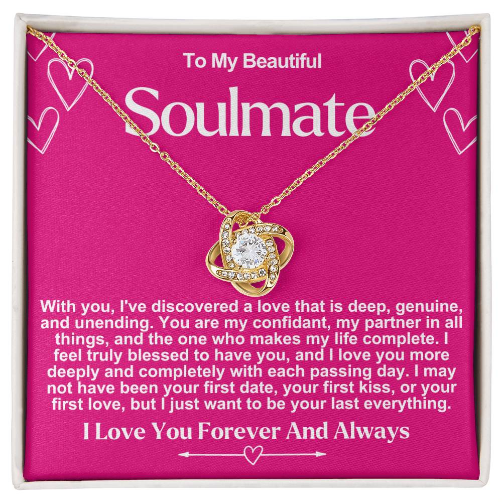 Soulmate Valentine Love Knot Necklace