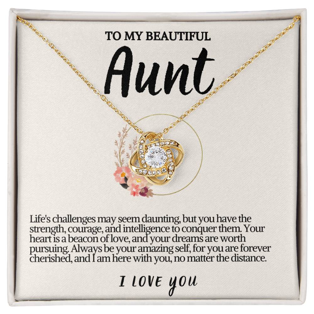 Aunt Love knot Necklace