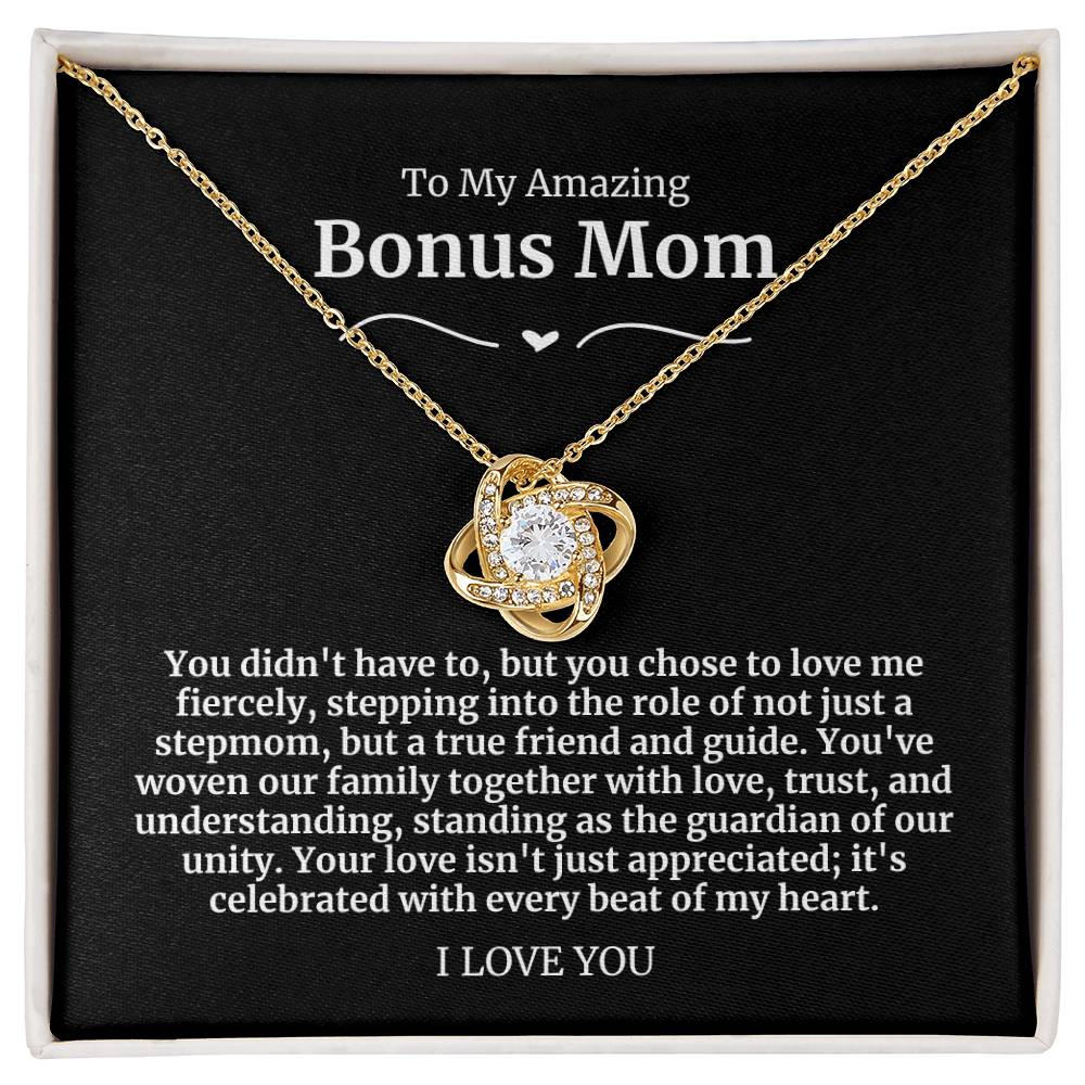 To My Amazing Bonus Mom Necklace